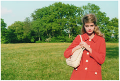 Orla Kiely campaign shoot AW 10   Photographed by Venetia Scott Librarian Chic Outfits, Suzy Bishop, Venetia Scott, Clueless Closet, Cloud Walker, Librarian Chic, Campaign Shoot, Anna Karina, 1960's Fashion