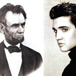 an old photo of abraham lincoln and the same man in tuxedo, from left to right