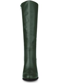 Pretty Girl Knee High Faux Leather Boots are a stylish option for any wardrobe. The knee-high design provides coverage and support, while the faux leather construction adds sophisticated style. These boots are perfect for making a fashionable statement. Rubber sole Shaft measures approximately 14.2" from arch Boot opening measures approximately 10" around Synthetic Knee-high Winter Boots, Synthetic Knee-high Boots For Winter, Chic Tall Leather Mid-calf Boots, Chic Leather Mid-calf Boots, Chic Tall Leather Knee-high Boots, Chic Tall Knee-high Leather Boots, Chic Wide Calf Boots In Synthetic Material, Chic Wide Calf Synthetic Boots, Pointed Toe Knee-high Faux Leather Boots