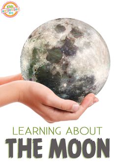 a person holding the moon in their hand with text learn all about the moon and how to use it