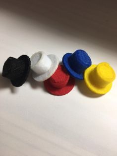 10.00 USD Set of 5 super mini top hats Gnome Hats, Mini Top Hats, Leprechaun Hats, Gnome Hat, Mini Hats, Mini Top Hat, Mini Top, Top Hats, Bunny Ear