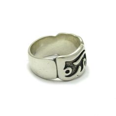 Sterling silver ring - R000356. Stamped 925. Approximate weight 9.3 grams. Width 11.0mm (0.44 inches). All our jewels are made from solid sterling silver 925/1000 and are carefully crafted by hand in our family workshop. We dispatch your orders in 5 working days, worldwide and the postage is $5. We ship registered priority mail. Please allow 5-7 working days for delivery in Europe and 10-15 working days outside Europe. For any questions - please do not hesitate to contact me! Adjustable Wide Band Sterling Silver Ring, Symbolic Sterling Silver Rings With Polished Finish, Silver Symbolic Rings With Polished Finish, Symbolic Silver Rings With Polished Finish, Symbolic Sterling Silver Engraved Ring With Polished Finish, Oval Wide Band Sterling Silver Ring Gift, Adjustable White Gold Wide Band Ring In Sterling Silver, Adjustable White Gold Sterling Silver Wide Band Ring, Sterling Silver Wide Band Ring Stamped 925