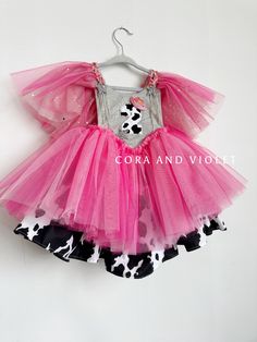 ** LIMITED EDITION now on small pre order, handmade to order. Thank you for your patience as each piece is hand cut, little details are hand stitched and sewn with care. For pre order It is best to assume the full turn around when planning to avoid conflicts. Let’s go girls! 🤠 let’s party till the cows come home with Pink Fitted Tutu Dress For Playtime, Mermaid Moon, First Rodeo, Cowboy Theme, Cowgirl Birthday, Ombre Fashion, Farm Party, Drape Sleeves, Crown Headband