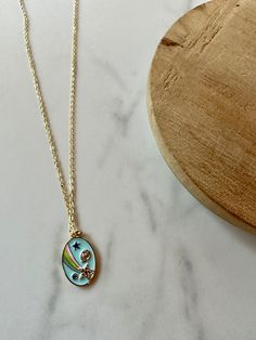 "This listing is for one enamel necklace. You can pick the tarnish resistant chain to be anywhere from 14-30\"." Happy Jewelry, Suntan Lotion, Rainbow Necklace, Enamel Necklaces, Gold Jewelry Necklace, Pride Gifts, Jewelry Cleaner, Chain Pendants, Resin Jewelry