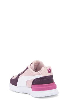 Watch your child run around and play when they sport this supportive pair of sneakers. Round toe   Lace-up vamp   Textile upper, rubber sole   Imported   PUMA has received the Fair Labor Association accreditation, which signifies that the company has effective systems and procedures in place to successfully uphold fair labor standards throughout its supply chains, including strategies and tools to address and improve working conditions