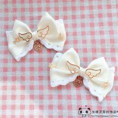 Cute Hair Accessories Kawaii, Cute Kawaii Accessories, Cute Accessories Kawaii, Hair Accessories Aesthetic, Aesthetic Hair Accessories, Japanese Hair Accessories, Japanese Accessories, Bows Accessories, Kawaii Hair Accessories