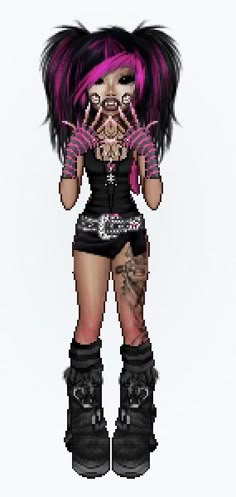 Emo Anime Outfits, Goth Fashion Drawing, Emo Fashion Inspo Outfits, Purple Everskies Outfits, Everskies Inspired Outfits, Mall Emo Outfits, Scene Everskies Outfits, Everskies Outfits Emo, Everskies Scene Outfits