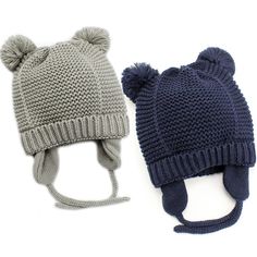 PRICES MAY VARY. Material - ACRYLIC with soft fleece lining, use Eco-friendly healthy material, no peculiar smell, make baby hats soft, warm and comfortable Nice Design - Cute Infant beanie hat with earflaps, great coverage for head, ears and neck. Stay securely in place with chinstraps. Longer use with premium quality stretchy knit Occasions - Exemaba Baby Earflap Beanie with good elasticity and heat preservation, suit for Autumn, Winter, Home, School, Travel, Birthday, Christmas and so on Size Kids Winter Hat, Infant Beanie, Earflap Beanie, Kids Winter Hats, Crochet Baby Beanie, Knitted Hats Kids, Baby Beanie Hats, Wool Beanie