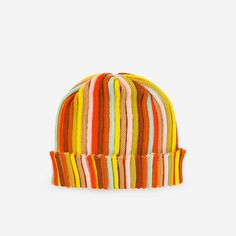 Desert | Circus Beanie Rib Knit Stretch Hat Unisex Mens One size Fun colorful hat Striped Beanie Hat, One Size Fits Most, Striped Beanie Hat One Size, Spring Ribbed Beanie Hat, Trendy Multicolor One Size Beanie, Trendy Multicolor Knitted Beanie, Colorful Casual Beanie Hat, Casual Multicolor Knit Beanie, Multicolor Knit Cap, Casual Multicolor Soft Knit Hat