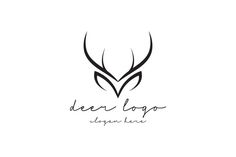 the logo for deer loop with antlers on it's head and an inscription that reads