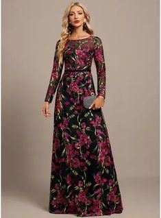 Wedding Guest Midi Dresses, Floral Evening Dress, Floral Evening Dresses, Winter Wedding Guest Dress, Lace Evening Dress, Evening Dresses Online, Occasion Dresses Wedding, Sequin Evening Dresses, Chiffon Evening Dresses