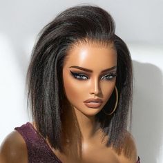 Lace Wigs Styles, Bob Cut Wigs, Human Hair Color, Short Human Hair Wigs, Hair Wigs For Black Women, Hair Lace Front Wigs, Synthetic Lace Wigs, Straight Bob, Best Wigs