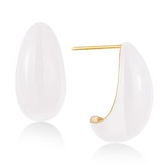 PRICES MAY VARY. THICK WATER DROP STYLE: The chunky gold earrings are inspired by the shape of water drops, with chunky hoops and hollow open arc design. Chic and simple shape, it can match any style. HIGH QUALITY MATERIAL: Waterdrop earrings are made of 18k gold-plated material, with colorful hemispherical surfaces dripping with oil, hypoallergenic, lead-free and light weight. You can wear it with confidence. EARRING SIZE: Chunky hoops earring high 19cm/0.74in, width 9cm/0.27n. With a strong sa White Drop Hoop Earrings, White Drop Hoop Earrings For Pierced Ears, White Drop Huggie Earrings, White Teardrop Huggie Earrings Hypoallergenic, White Hypoallergenic Teardrop Huggie Earrings, Modern White Teardrop Hoop Earrings, Waterdrop Earrings, Chunky Gold Earrings, Shape Of Water