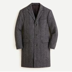 Excellent Condition Jcrew Ludlow Topcoat. Dark Grey Herringbone. Perfect Professional Dress Coat. 100% Wool Gray Long Coat For Business, Charcoal Wool Outerwear For Work, Classic Charcoal Outerwear For Fall, Fitted Charcoal Outerwear For Winter, Classic Fitted Charcoal Outerwear, Tailored Gray Outerwear For Fall, Gray Lapel Collar Outerwear For Semi-formal Occasions, Gray Long Coat For Business Casual, Gray Semi-formal Outerwear With Lapel Collar