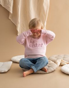 *PLEASE NOTE AGES 3-4 YEARS + ARE A PINK MARL IN COLOUR* These sweatshirts are true to size, if you like a move oversized fit to wear with leggings I would suggest to size up.  The baby sizes (up to 24-36Months) include poppers at the top for ease, and they are also a lightweight sweatshirt which is perfect for spring. Age 3-4+ are fleece lined.  FRENCH TERRY, 85% COTTON - ORGANIC RING SPUN COMBED, 15% POLYESTER - RECYCLED, FABRIC WASHED, LIGHT SUEDED, 280 G/M² Care: Machine wash at 30 degrees (inside out), no tumble dry, iron on reverse. Pink Long Sleeve Top With Letter Embroidery, Long Sleeve Pink Top With Embroidered Text, Pink Long Sleeve Sweatshirt With Embroidered Text, Pink Crew Neck Top With Letter Embroidery, Cute Pink Embroidered Sweatshirt, Long Sleeve Pink Sweater With Embroidered Text, Pink Long Sleeve Sweater With Embroidered Text, Pink Cotton Sweater With Letter Embroidery, Long Sleeve Embroidered Pink T-shirt