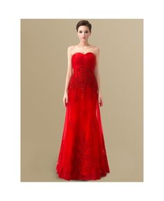 Shop high quality best red lace tulle pleated sweetheart floor length wedding dress exclusive online. Custom-made any size or color. Pro since 2009. Red Tulle Gown With Fitted Bodice, Red Tulle Evening Dress With Sweetheart Neckline, Red Tulle Evening Dress With Sweep Train, Red Strapless Wedding Gown, Red Wedding Gown With Lace Bodice, Red Lace Gown With Sweep Train, Red Sweetheart Neckline Evening Dress For Banquet, Red Sweetheart Neckline Evening Dress, Red Evening Dress With Sweetheart Neckline For Debutante Ball