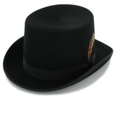 topper hat, 39.00 cheap!! Black Top Hat, Top Hat, All Black, Fedora, Cowboy Hats, Crown, Wool, Hats, Black