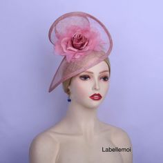 New design! Big sinamay fascinator with silk flower With satin headband at the back Ideal for wedding/party/races/church It is handmade product and every hat is well inspected before shipment,no return accepted.But please do contact us if you have any problems on your order.Thanks for your supports. Elegant Pink Headband For Kentucky Derby, Elegant Pink Hair Accessories For Royal Ascot, Elegant Pink Headband Fascinator, Rose Wedding Fascinator With Handmade Flowers, Elegant Pink Hair Accessories For Kentucky Derby, Elegant Pink Wedding Headband, Pink Wedding Fascinator Headband, Pink Headpieces For Royal Ascot Event, Elegant Pink Headpiece For Royal Ascot