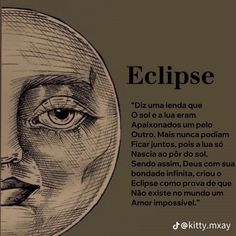 an image of a woman's face with the words eclipse in spanish