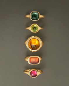 The Duchess by George Rings - Peridot Cabochon in solid 18k yellow gold Gem Stone Rings, August Birthdays, Colorful Rings, Gem Rings, No Apologies, Sweet Ring, Trending Jewelry, Family Jewels, Colorful Accessories