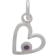 Elevate your line of personalized jewelry with sterling silver Birthstone Heart Charms. Sitting at a diagonal, this open heart charm has a bright birthstone crystal nestled within. Birthstone charms are great for celebrating loved ones, and making them feel special. It's like saying "I love you & happy birthday" all in one pretty charm. So bring on the baby showers, birthday parties, and Valentine's for all the mommies, sisters, and besties in life. You're ready! And, so is your jewelry line. Ju Travel Charms, Beading Tools, Halloween Charms, Feather Charms, Love Charms, Ancient Coins, Birthstone Charms, Letter Charms, June Birth Stone