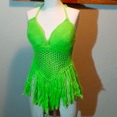 Super Cute Summer Top In Size Small. Color Lime Green Made By Trendy Threads New With Tags Has A Slight Stretch. It's A Little Oversized In My Opinion. Green Sleeveless Crochet Top With Crochet Trim, Green Crochet Top For Summer, Green Crochet Trim Summer Top, Green Summer Crochet Top With Crochet Trim, Green Crochet Top With Crochet Trim For Festival, Fitted Green Crochet Top For Summer, Fitted Green Crochet Top For Beach Season, Green Crochet Summer Top, Summer Party Crochet Top