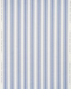 a blue and white striped wallpaper with vertical stripes