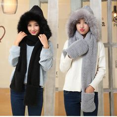 Great shopping ideas for Women Warm Winter Cotton Hooded Cap Earflap Hat Long Scarf Shawl Wrap Gloves, Women's Accessories Windproof Winter Hats With Ear Flaps, Winter Outdoor Hat With Ear Flaps, Winter Outdoor Hats With Ear Flaps, Warm Winter Hats With Ear Flaps, Casual Winter Bonnet With Ear Flaps, Warm Bonnet With Ear Flaps For Cold Weather, Winter Outdoor Beanie Bonnet, Warm Winter Bonnet Beanie, Warm Bonnet With Ear Flaps For Winter