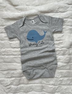 This week 'Whaley Cute' bodysuit for your little one is so soft and comfy. Great for everyday wear or a beach vacation! Image is a DTF transfer and will last through all the washes! Comfy enough to play in all day for your little one! All shirts are made to order and my current turn around time is about 2 weeks until your order will ship. Please keep this in mind when ordering. Playful Short Sleeve Onesie As A Gift, Playful Short Sleeve Onesie As Gift, Playful Short Sleeve Onesie Gift, Cute Blue Short Sleeve Bodysuit For Summer, Casual Fitted Short Sleeve Bodysuit For Playtime, Cute Short Sleeve Onesie For Gender Reveal, Fitted Short Sleeve Playful Onesie, Playful Short Sleeve Onesie For Gender Reveal, Cute Short Sleeve Bodysuit For Gift