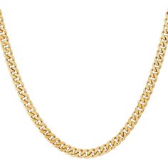 Purity- 10ktMetal Type- Yellow GoldThickness- 4mm Length - 18" inches Lock - Lobster Luxury Yellow Gold Diamond Chain Ring, Cuban Link, Cuban Link Chain, Yellow Gold, Yellow, Chain, Gold