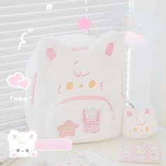 Embark on your adventures with our Pink & White Plush Cat Backpack – a charming and functional accessory that adds a touch of whimsy to your daily journeys. This kawaii backpack isn't just for essentials; it's a celebration of feline grace and the joy of carrying your belongings in the cutest way possible. Transform your outings with the delightful charm of our Pink & White Plush Cat Backpack – where style meets cuddly functionality in every carry. Size: 21*25*10 cm Keychain not Included Kawaii Backpack With Cat Design For Students, Kawaii Cat Design Backpack For Students, Kawaii Backpack With Cat Design For Daily Use, Cute Student Backpack With Cat Design, Cute Cat Design Backpack For Travel, Cute Cat Design Backpack, Cute Backpack With Cat Design For Back To School, Kawaii Cat Design Backpack For Everyday Use, Kawaii Cat Design Travel Backpack