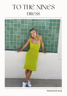 To the Nines Dress Pattern - Etsy Knitted Dress Pattern, Noro Yarn, Wool And The Gang, Aran Weight Yarn, Malabrigo Yarn, Lion Brand Yarn, Dk Weight Yarn, Mohair Wool, Stockinette Stitch