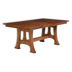 Amish USA Made Handcrafted Cambridge Trestle Table sold by Online Amish Furniture LLC Trestle Table Desk, Amish Kitchen, Handcrafted Dining Table, Trestle Tables, Wood Dining Tables, Dining Tables And Chairs, Trestle Dining Table, Made Furniture, Trestle Dining Tables