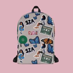 Discover the ultimate accessory for SZA fans with our custom SZA backpack! It's more than just a bag--it's a statement piece that combines style and functionality. Complete with a personalized name charm, this backpack is perfect for adding a touch of whimsy to your day. Whether you're headed to a concert, class, or a weekend getaway, carry your essentials in style. Ideal for gifting or treating yourself! - Personalized SZA backpack with cute design  - Made for daily use with durable materials - Trendy Rectangular Backpack For Back To School, Trendy Softback Backpack For Back To School, Trendy Backpack For Back To School Streetwear, Trendy Backpack For Streetwear And Back To School, Trendy Streetwear Backpack For Back To School, Trendy Streetwear Bags For Back To School, Trendy Customizable Back-to-school Bags, Softback Bags For Streetwear And Back To School, Softback Bag For Streetwear And Back To School