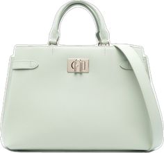 Furla 1927, Bag Green, Green Bag, Green Leather, Mint Green, Shoulder Strap, Handles, Mint, Tote Bag