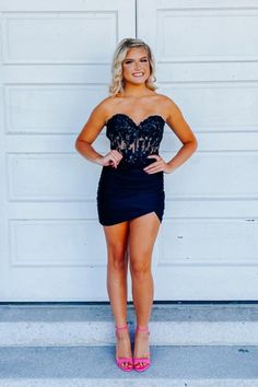 Black Corset Tight Homecoming Dress Tight Homecoming Dress, Bodycon Dress Homecoming, Sheer Corset, Winter Formal Dresses, Tight Mini Dress, Junior Prom Dresses, Homecoming Dresses Tight, Winter Formal, Sweet 16 Dresses