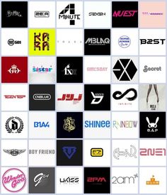 many different logos are shown together in this image, and there is no image to describe