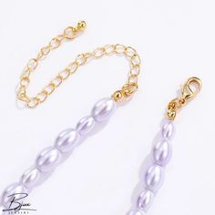 Bjux - Lavanda serie púrpura collar de perlas apiladas multi-tap delicada combinación de cadena Necklace Delicate, Cross Chain, Delicate Chain, Lavender Purple, Chain Styles, Pearl Necklace, Lavender, Packaging, Chain