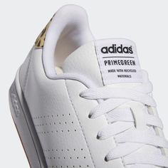 adidas Advantage Court Shoes - White | Women's Lifestyle | adidas US Adidas Shoes, Recycled Materials