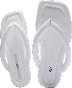 Zara Flats, Slides Slippers, Zara Leather, Zara White, Zara Shoes, Leather Flats, New Color, Slides, Slippers