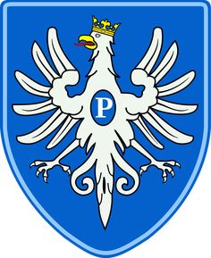 the coat of arms of p is an eagle with a crown on it's head