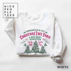 Christmas Tree Farm Sweatshirt, Farm Fresh Christmas Sweatshirt, Holiday Sweater, Womens Holiday Sweatshirt, Christmas Sweater, Merry and Bright sweatshirt Our graphic sweatshirts are very soft, very cute and bound to keep you warm in the colder months. It's a pre-shrunk, classic fit sweater made with air-jet spun yarn for a soft feel.  ► SHIRT DETAILS The Comfort Colors® sweatshirts are UNISEX - they are meant to have a relaxed fit, please refer to the size chart for more details. Luxurious com Farm Sweatshirt, Farm Vintage, Christmas Tree Sweater, Griswold Christmas, Retro Christmas Tree, Christmas Cozy, Fresh Christmas Trees, Comfort Colors Sweatshirt, Cozy Tops