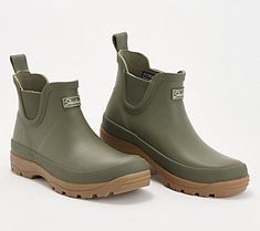 Face those rainy days in style with these waterproof Chelsea boots. From Martha Stewart x Skechers. Garden Boots Woman, Waterproof Ankle-high Boots For Rainy Weather, Ankle-high Rain Boots For Outdoor, Outdoor Ankle-high Rain Boots, Round Toe Waterproof Boots For Rainy Season, Waterproof Boots With Round Toe For Rainy Season, Weatherproof Waterproof Boots With Round Toe For Rainy Season, Waterproof Rain Boots With Round Toe, Waterproof Ankle-high Rain Boots For Outdoor