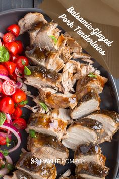 Balsamic-Glazed Pork Tenderloins - Haylie Pomroy Pork Tenderloins, Balsamic Pork