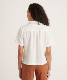 Lucy Resort Shirt in White – Marine Layer Relaxed Fit Button-up Camp Shirt For Casual Gatherings, Summer Vacation Tops With Collared Neckline, Summer Tops With Collared Neckline For Vacation, Summer Collared Neckline Top For Vacation, Summer Collared Top With Relaxed Fit, Relaxed Fit Collared Vacation Shirt, Summer Tops With Relaxed Fit And Collared Shape, Relaxed Fit Collared Summer Tops, Relaxed Fit Collared Shirt For Vacation