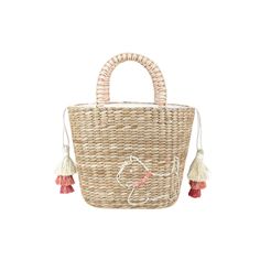 Introducing our exquisite mini tote bag crafted from sustainable bangkuan fibers, elegantly designed in a striking white and red color scheme with an adorable embroidered Westie motif. This versatile tote seamlessly blends style and functionality, making it the perfect companion for any occasion. The eco-friendly bangkuan material not only adds a touch of uniqueness but also ensures durability and sustainability. The carefully embroidered Westie detailing adds a charming and playful element, mak White Top Handle Crochet Bag For Shopping, White Top Handle Straw Bag, White Woven Handheld Straw Bag, White Woven Top Handle Bag, White Straw Bag With Braided Handles, White Handheld Woven Straw Bag, Handheld White Woven Straw Bag, White Straw Shopping Bag With Top Handle, White Straw Bag With Top Handle For Shopping