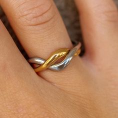 The most unique rings you've ever seen- the Wavy Two Tone Ring set! These irregular rings blend silver and 18k gold plated finishes for a never-seen before stunning, dainty ring set. 🤍 Unique & Trendy: Mixed metal jewelry is trending in 2024 🤍 Comfy 4 You: Pick from sizes US 5-8 🤍 Premium Quality: Tarnish-resistant, 18k gold plated for lasting shine. Add this chic two-tone set to your collection for everyday awe! 😍 * Refund Policy: You have 14 days after receiving the product to get all of y Mixed Metal Jewelry Rings, Jewelry Mixed Metals, Wishlist Board, Mixed Metal Ring, Layering Ideas, Jewelry Stack, Minimalistic Jewelry, Two Tone Ring, Mixed Metal Rings