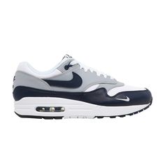 Find NIKE Air Max 1 Lv8 'obsidian on Editorialist. Air Max 1 LV8 'Obsidian' Nike Air Max 1, Air Max 1, Air Max, Nike Air Max, Rubber Sole, Nike Air, Comfort Fit, Top Brands, Lace Up