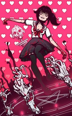 Yandere Simulator Fan Art, Yendere Simulator, Yandere Simulator Characters, Yandere Girl, L Wallpaper, Images Kawaii, Yandere Simulator, Dark Anime, Anime Inspired