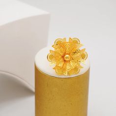 Yellow Flower-shaped Formal Jewelry, Formal Yellow Flower-shaped Jewelry, Elegant Yellow Flower Shaped Ring, Gold Flower-shaped Jewelry Sets For Formal Occasions, Gold Flower Shaped Jewelry Sets For Formal Occasions, Gold Plated Flower Shaped Jewelry For Weddings, Traditional Gold Flower Earrings, Gold Flower Shaped Jewelry Sets For Wedding, Gold Plated Flower Shape Wedding Jewelry